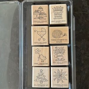 Stampin’ Up! FUN & FAST NOTES rubber stamp set